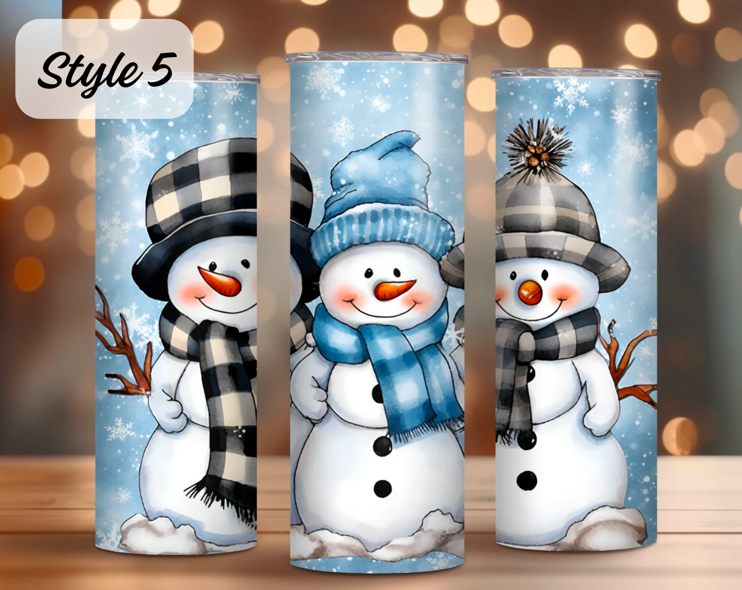 Christmas Hot/Cold Drink Tumblers 20oz (Multiple Designs)
