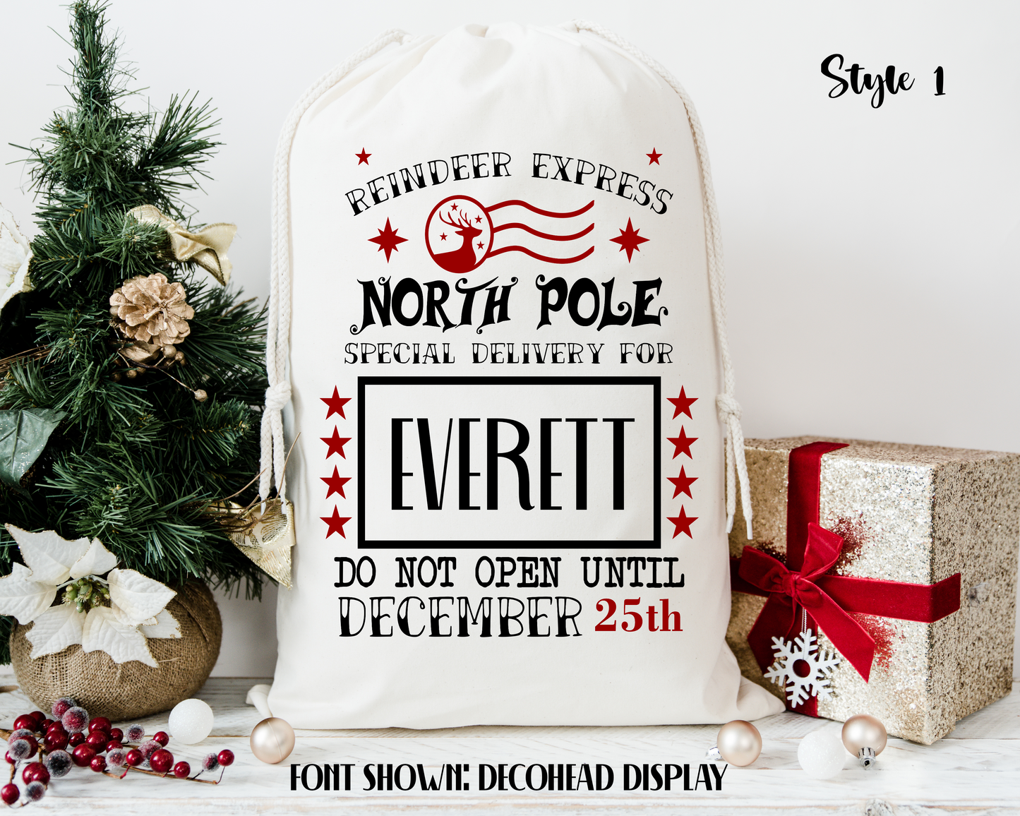 Personalized Santa Sacks