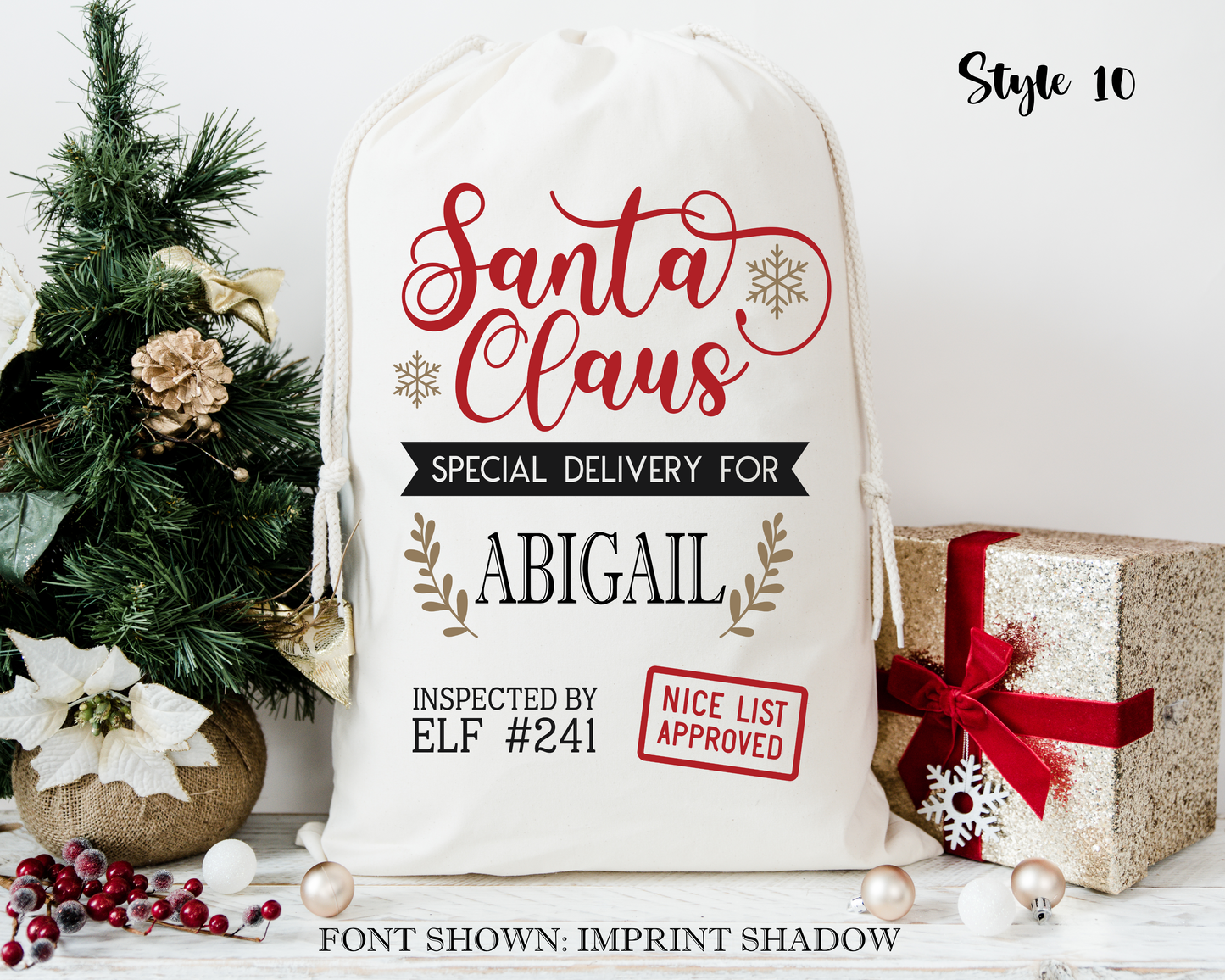 Personalized Santa Sacks