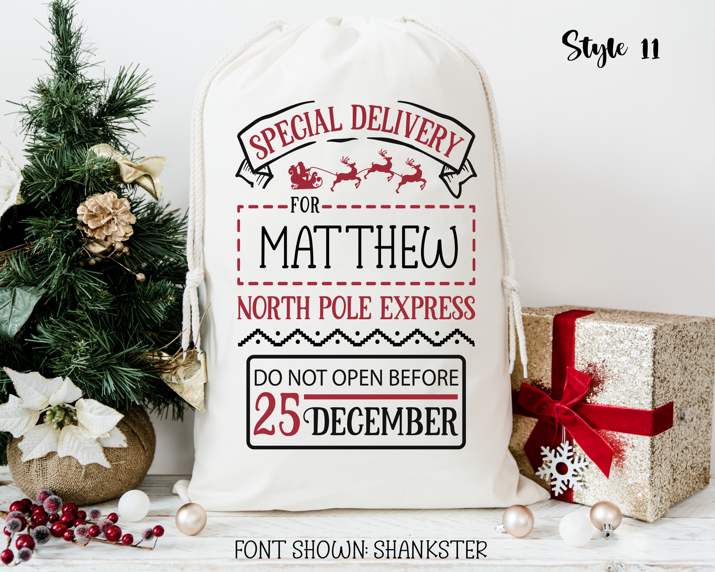Personalized Santa Sacks