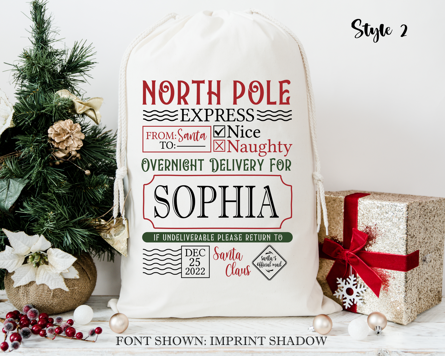 Personalized Santa Sacks