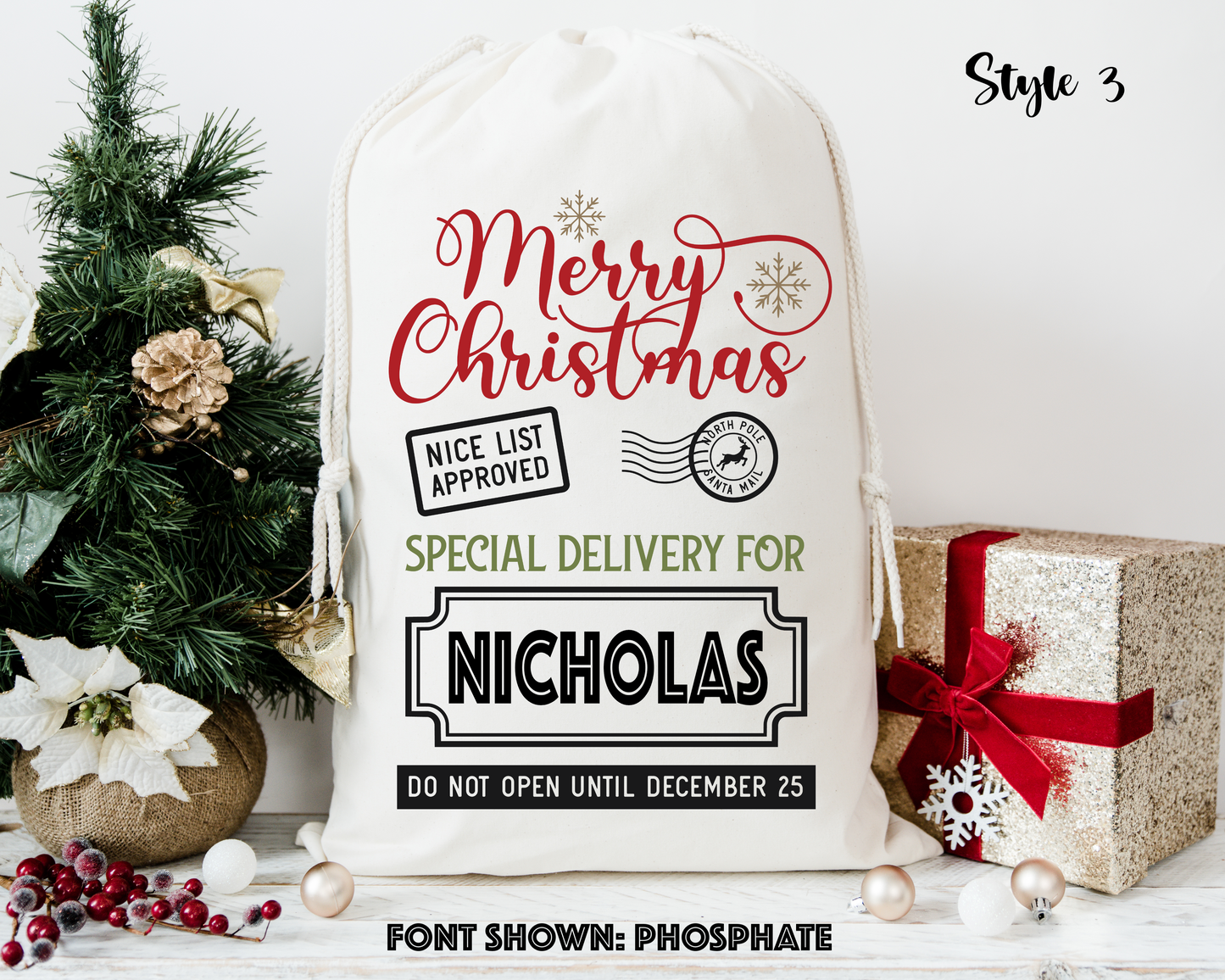 Personalized Santa Sacks