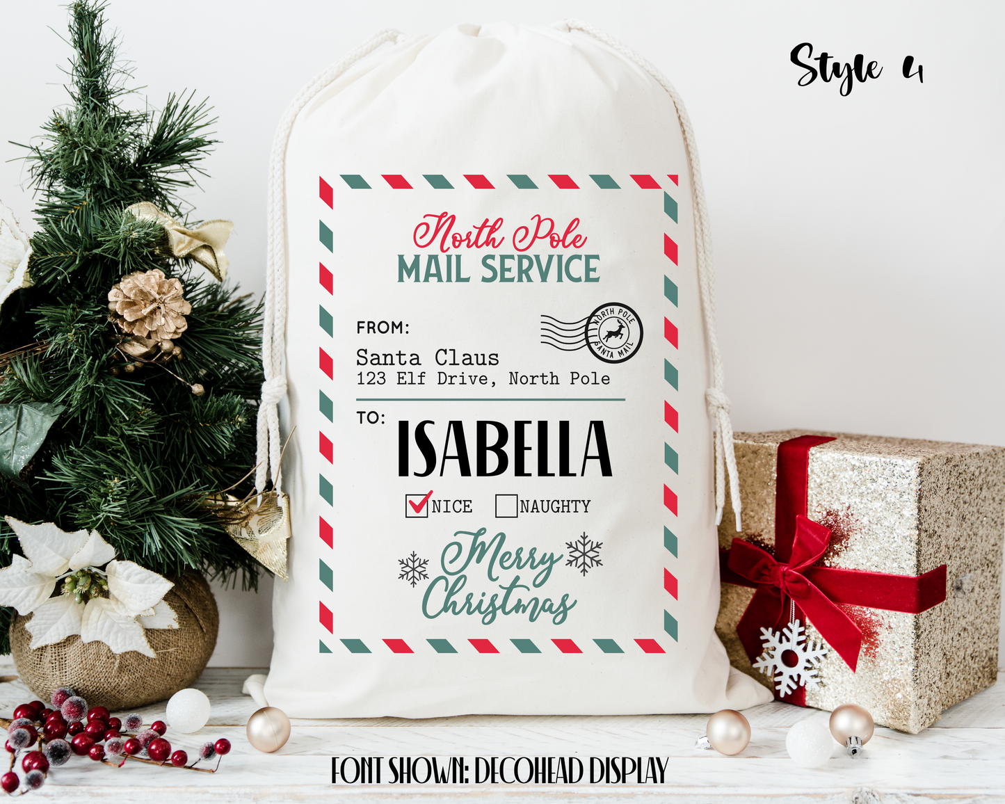 Personalized Santa Sacks