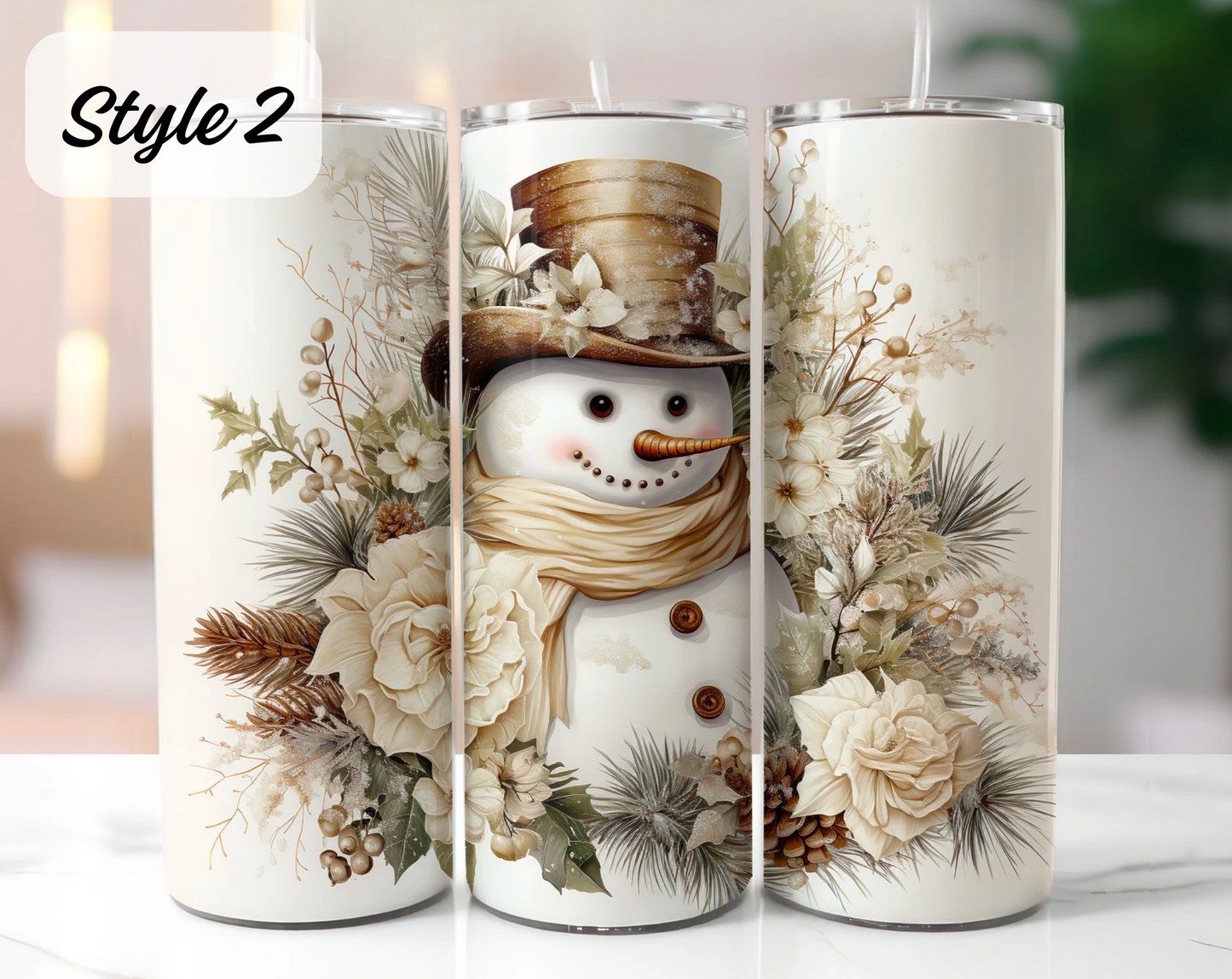 Christmas Hot/Cold Drink Tumblers 20oz (Multiple Designs)