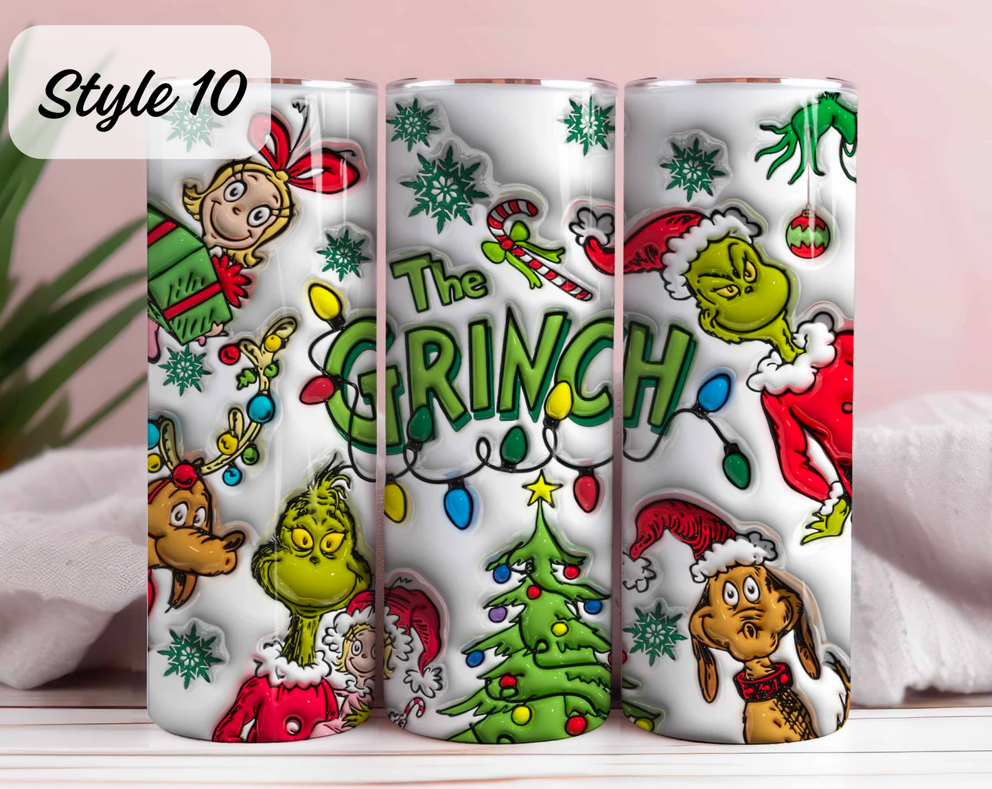 Christmas Hot/Cold Drink Tumblers 20oz (Multiple Designs)