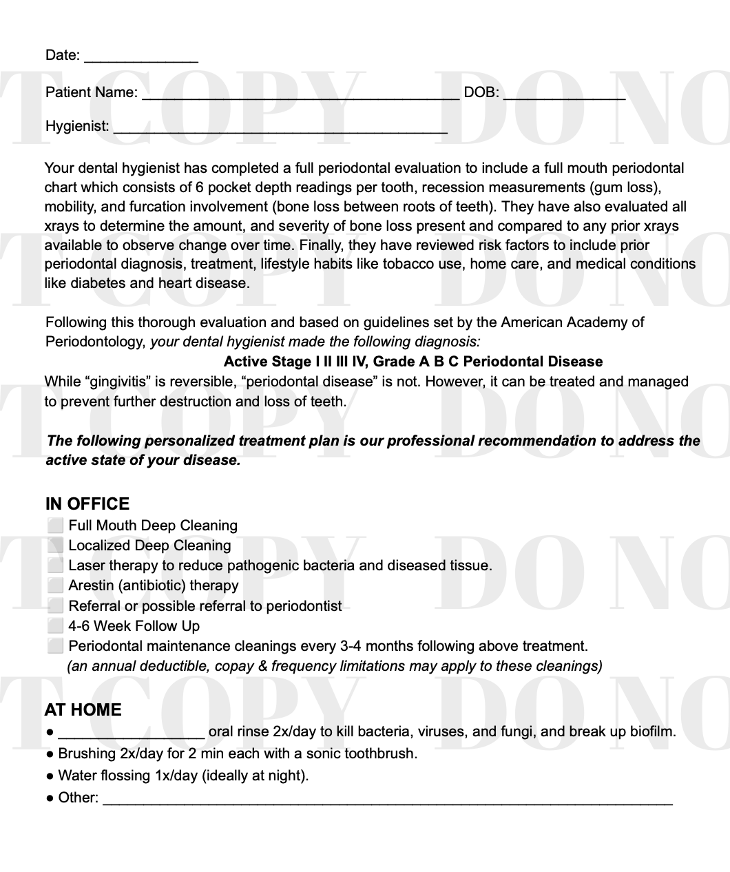 Non Surgical Periodontal Treatment Summary with FAQ